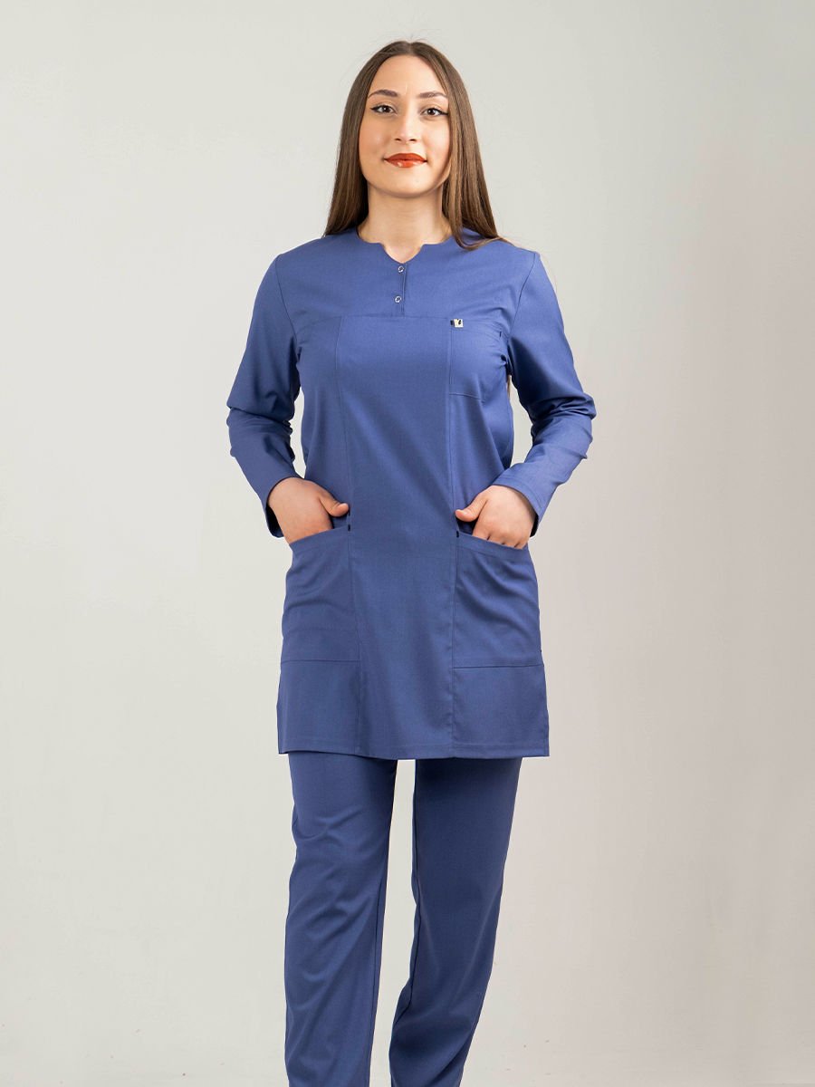 İndigo Tesettür Tunik Takım