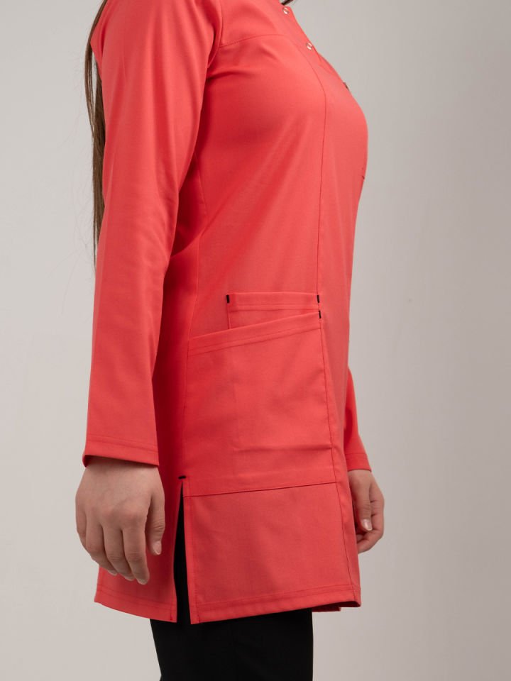 Nar Çiçeği Tesettür Tunik Tek Üst