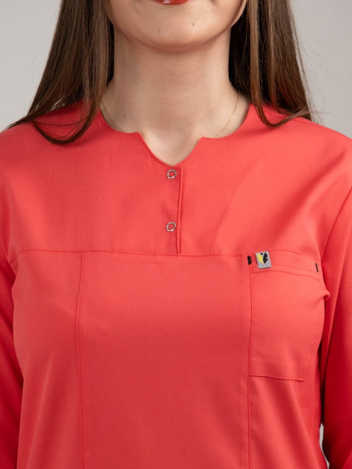 Nar Çiçeği Tesettür Tunik Tek Üst