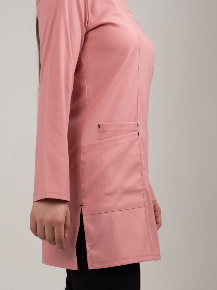 Koyu Gül Kurusu Tesettür Tunik Tek Üst