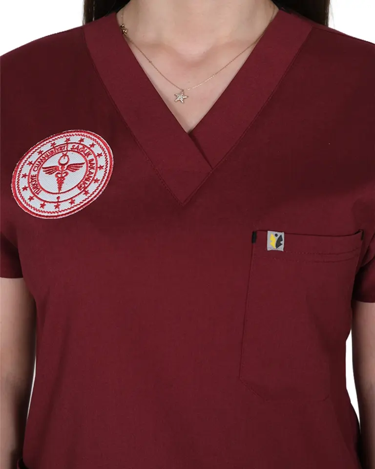 Lisans-Lisansüstü (Biking Red) Likralı V Yaka Takım