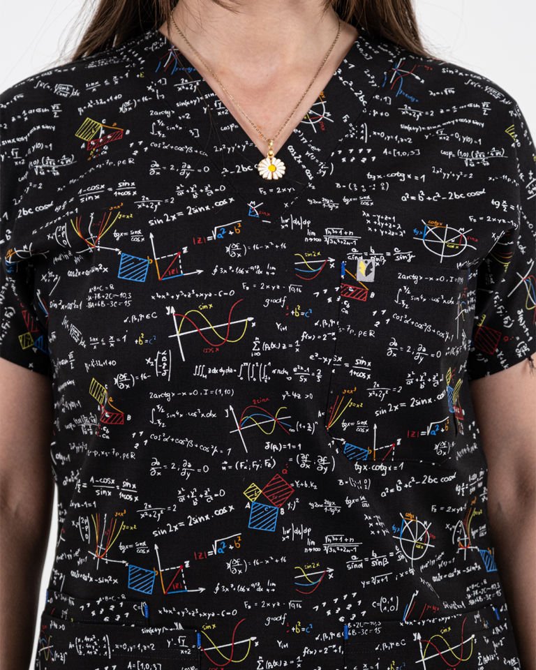 Sayısal Desenli Likralı Cerrahi Kol Tek Üst