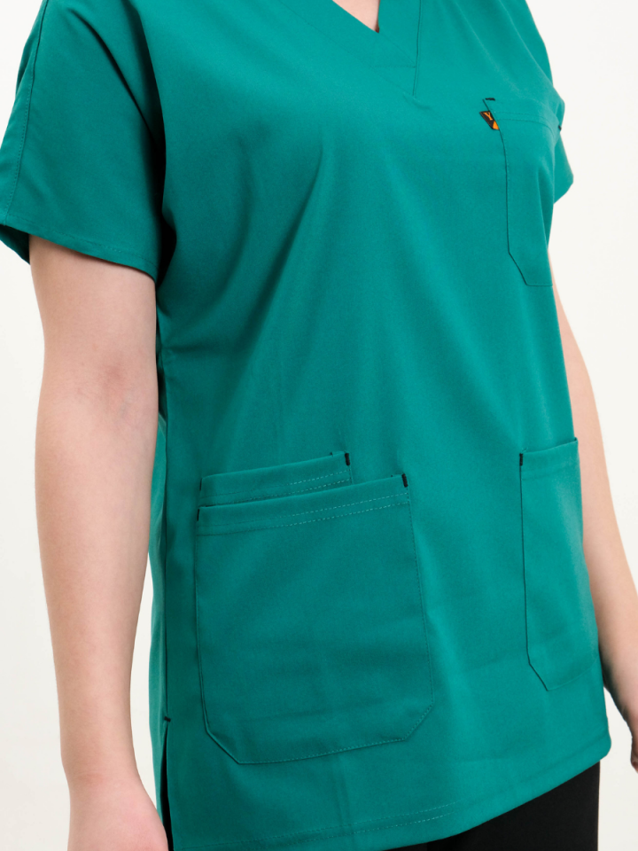 Cerrahi Yeşil Likralı Cerrahi Kol Tek Üst