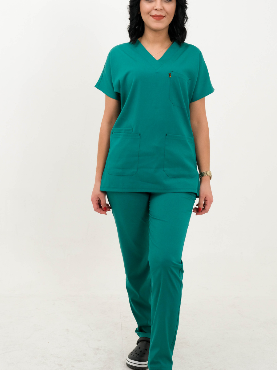 Cerrahi Yeşil Likralı Cerrahi Kol Takım