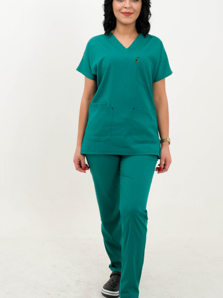 Cerrahi Yeşil Likralı Cerrahi Kol Takım