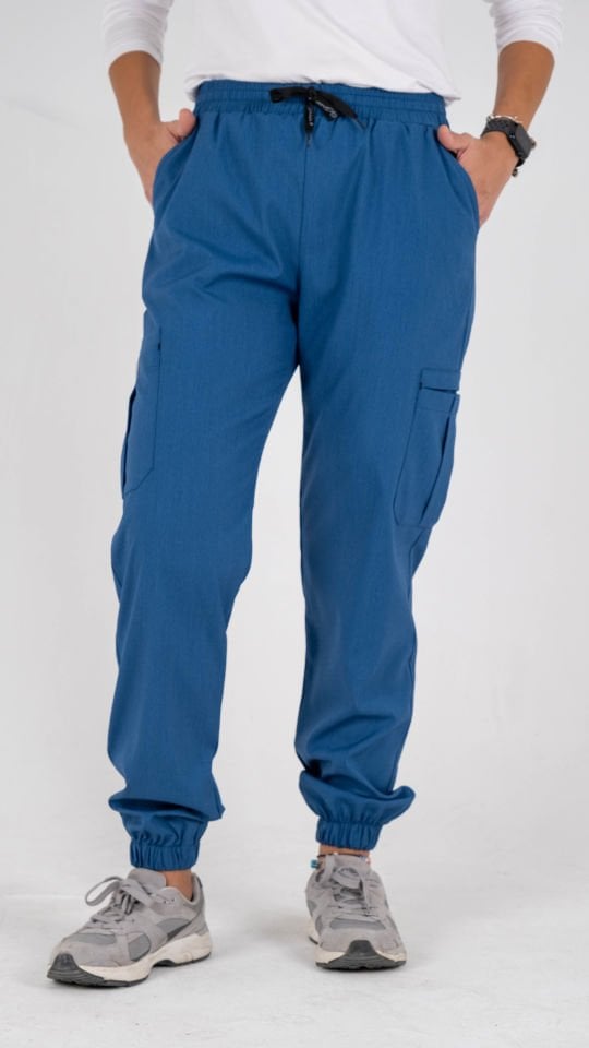 Petrol Mavisi Kargo Cepli Paça Lastikli Tek Alt