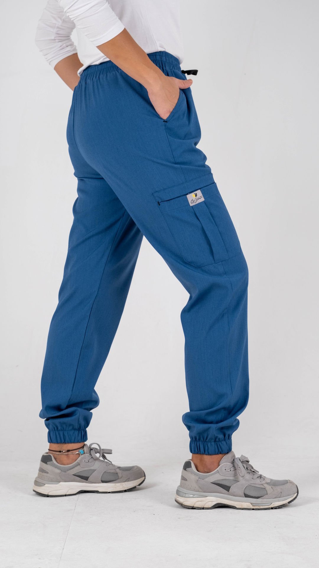 Petrol Mavisi Kargo Cepli Paça Lastikli Tek Alt