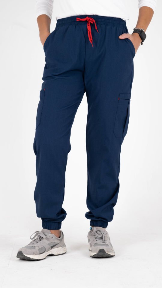 Açık Lacivert Kargo Cepli Paça Lastikli Tek Alt