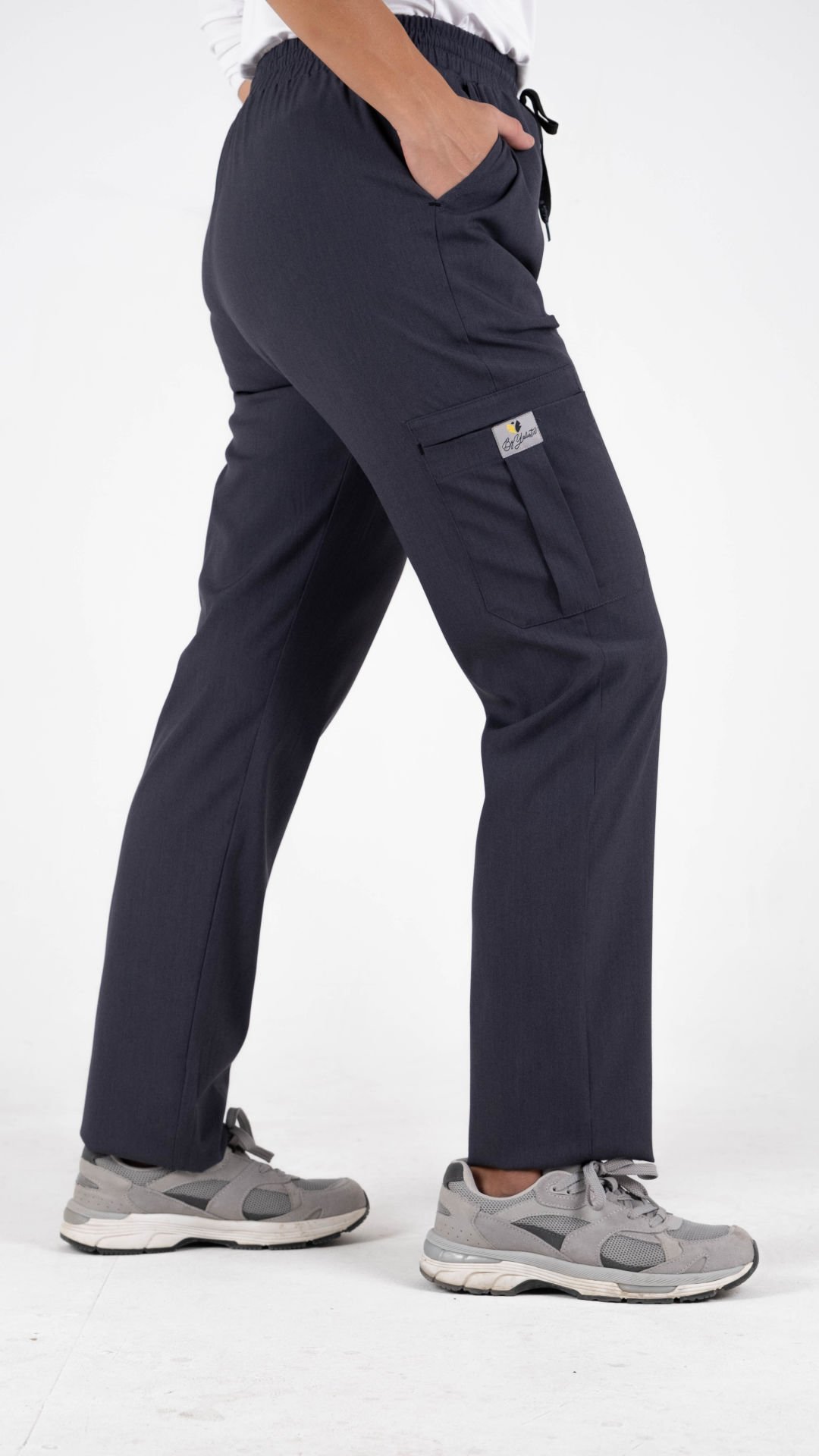 Füme  Likralı Kargo Cepli Boru Paça