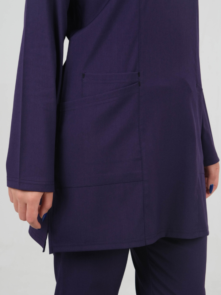 Mor Tesettür Tunik Takım