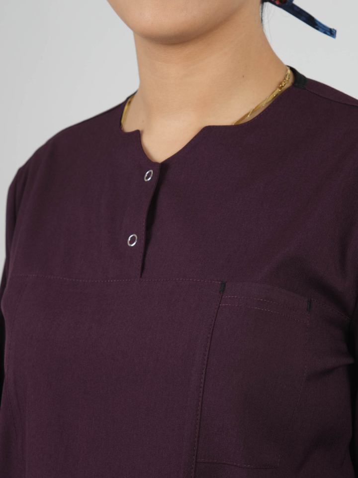 Mürdüm Tesettür Tunik Takım