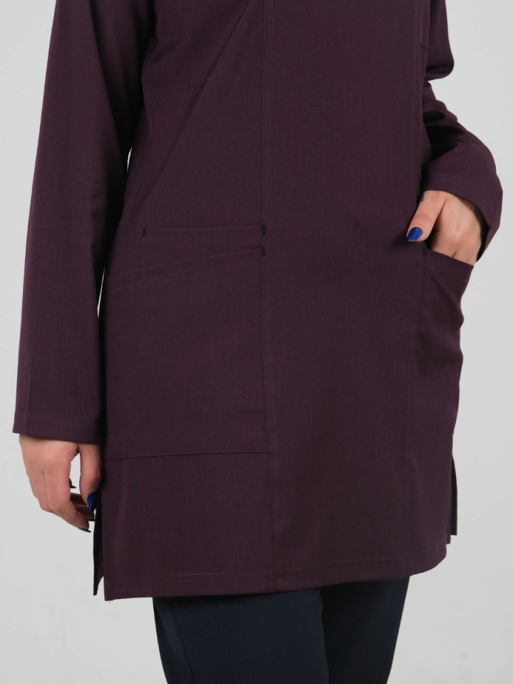 Mürdüm Tesettür Tunik Takım