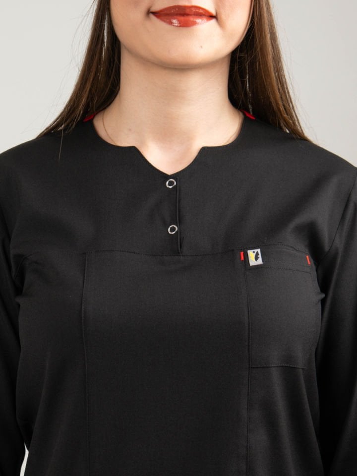 Siyah Tesettür Tunik Takım