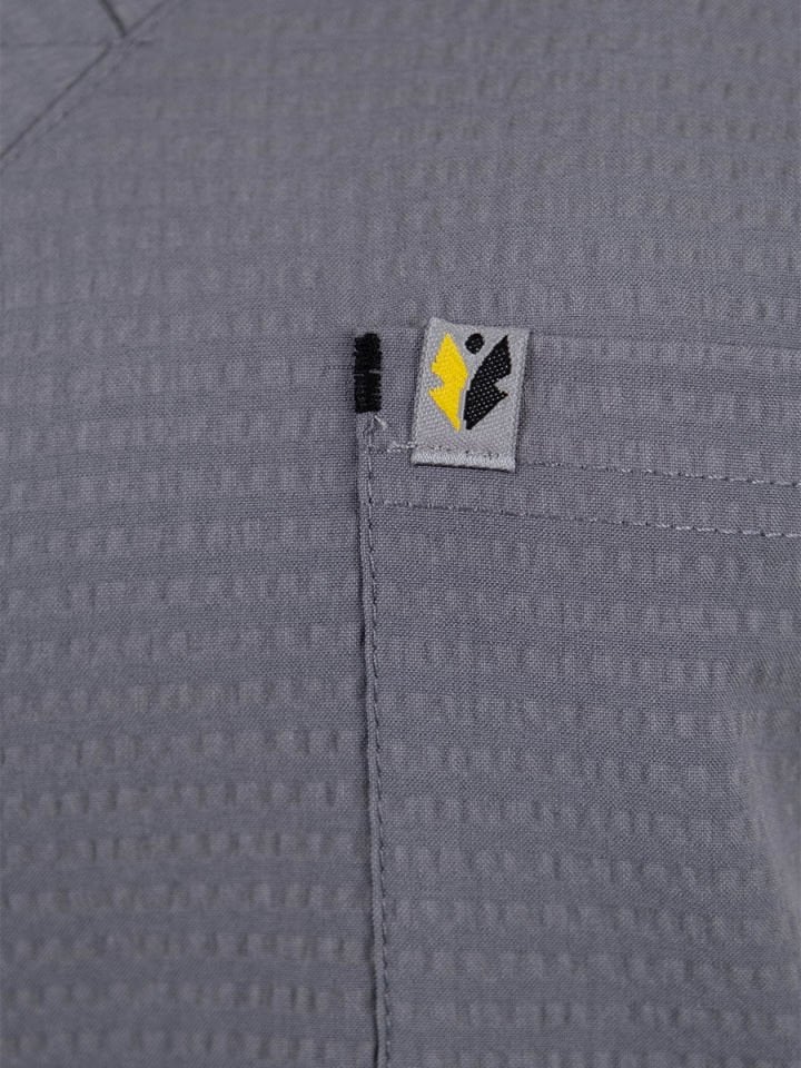 Gri Gofre Likralı Cerrahi Kol Tek Üst