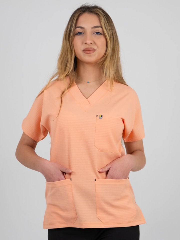 Kavun İçi Gofre Likralı Cerrahi Kol Tek Üst