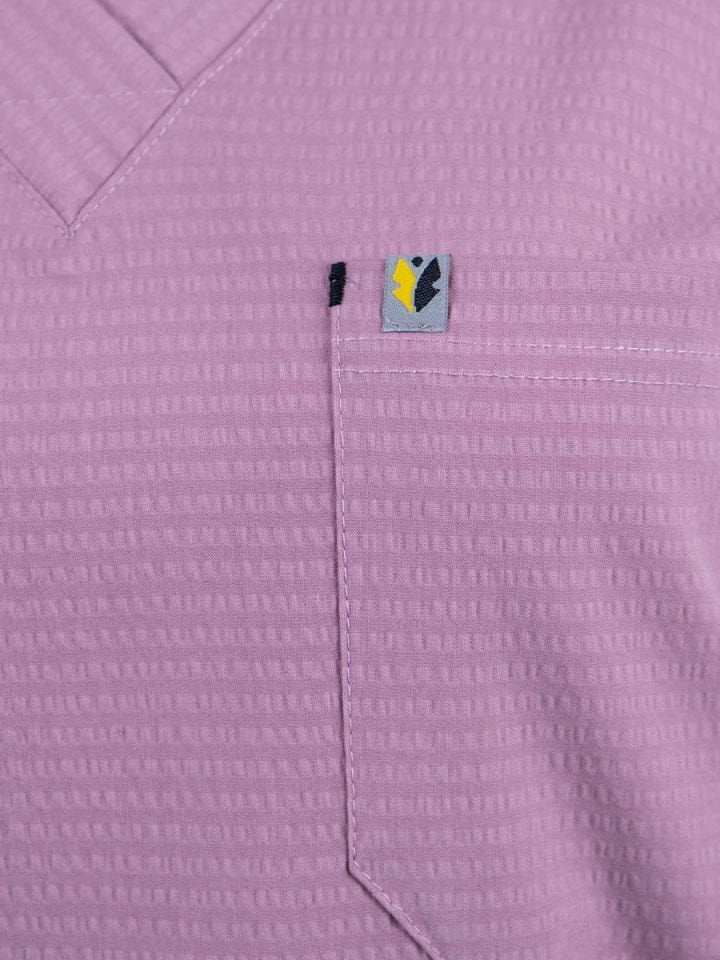 Gül Kurusu Gofre Likralı Cerrahi Kol Tek Üst