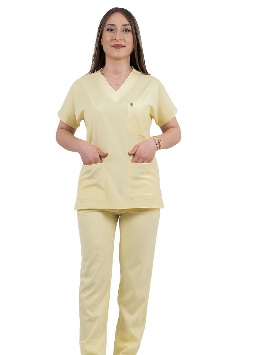 Limon Likralı Cerrahi Kol Takım