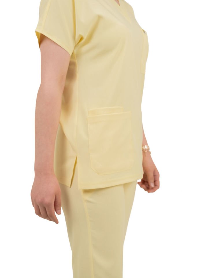 Limon Likralı Cerrahi Kol Takım