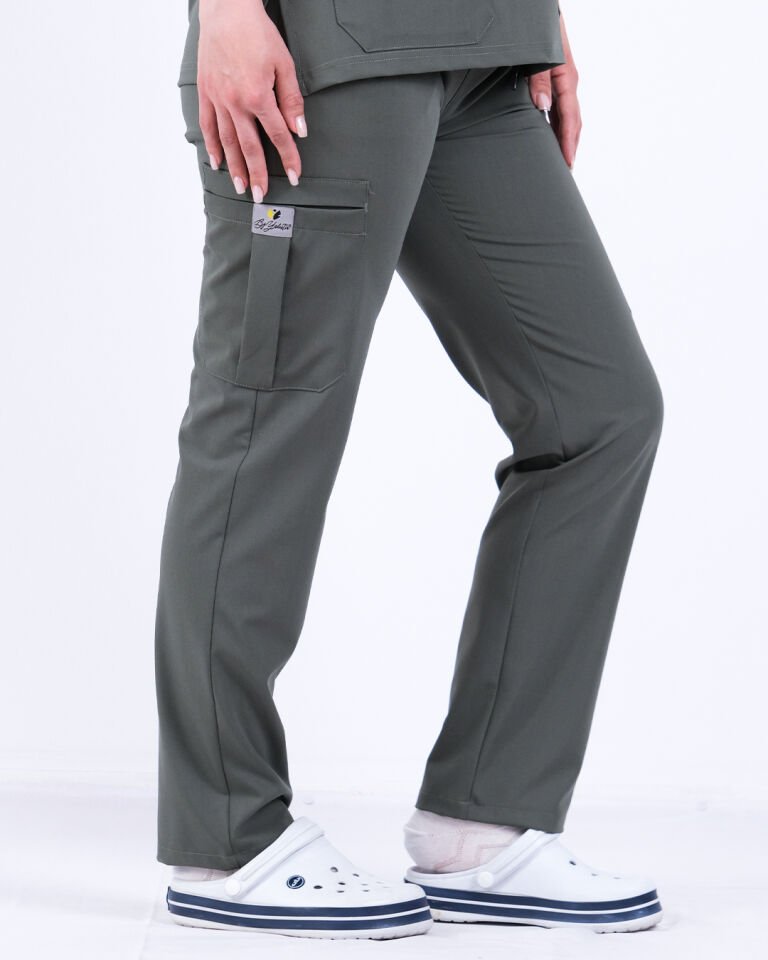 Unisex Olive Yeşil Premium Polo Yaka Takım