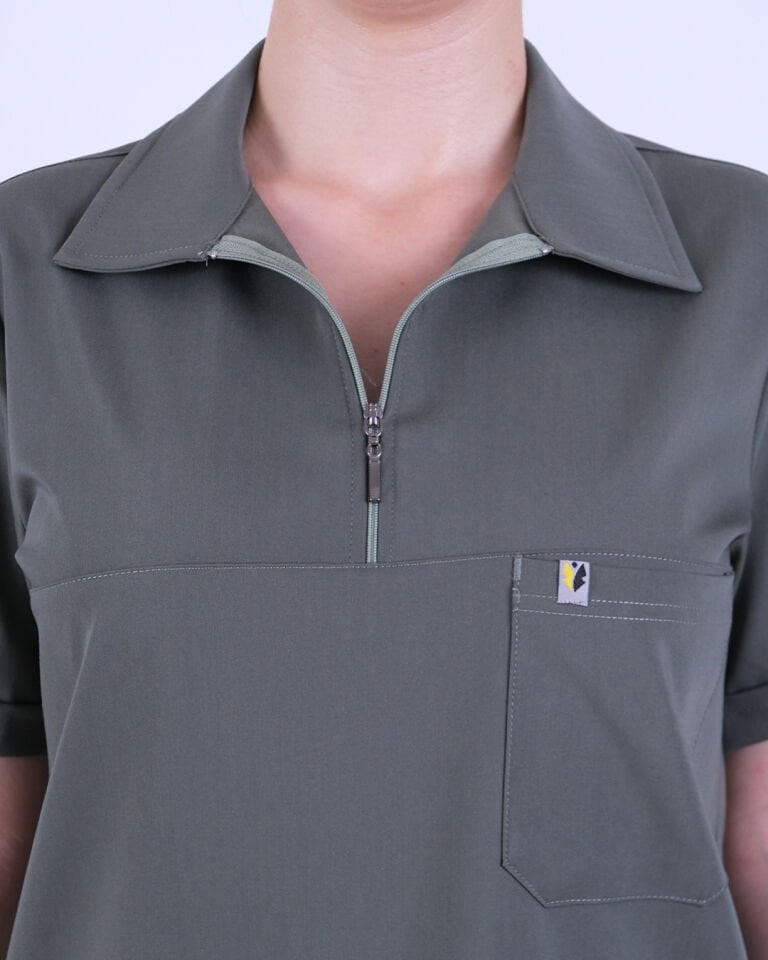 Unisex Olive Yeşil Premium Polo Yaka Takım