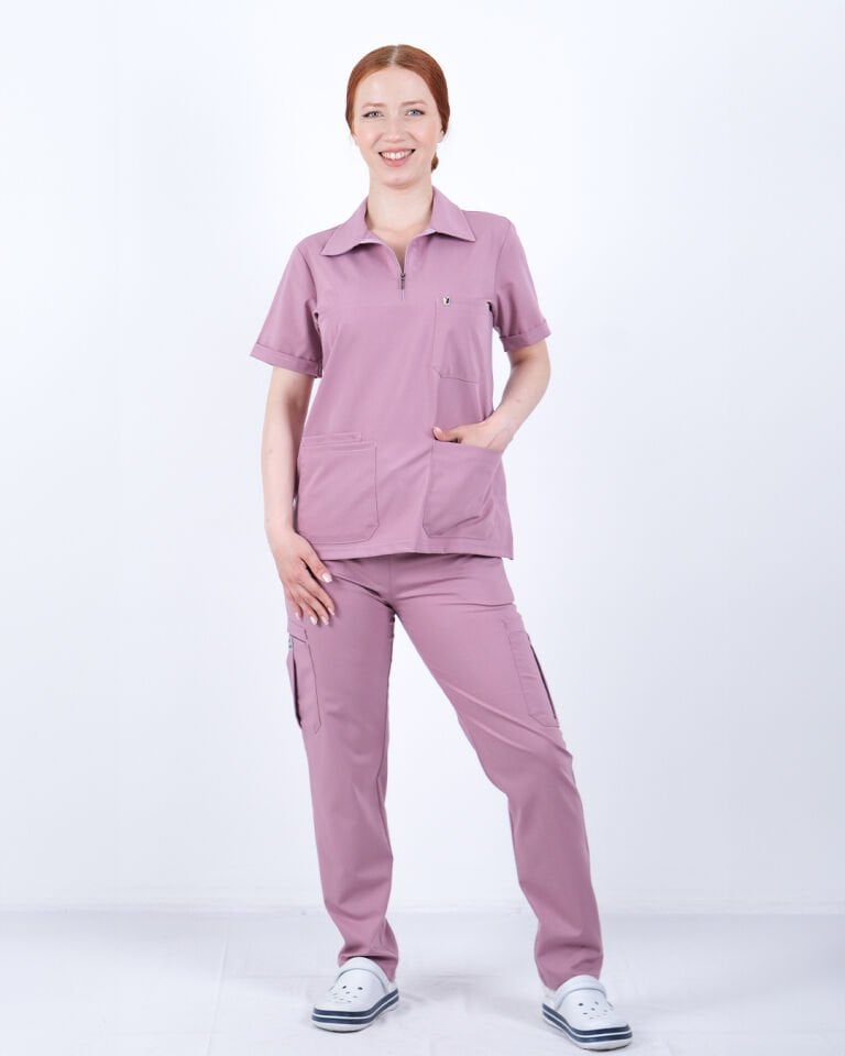 Unisex Gül Kurusu Premium Polo Yaka Takım