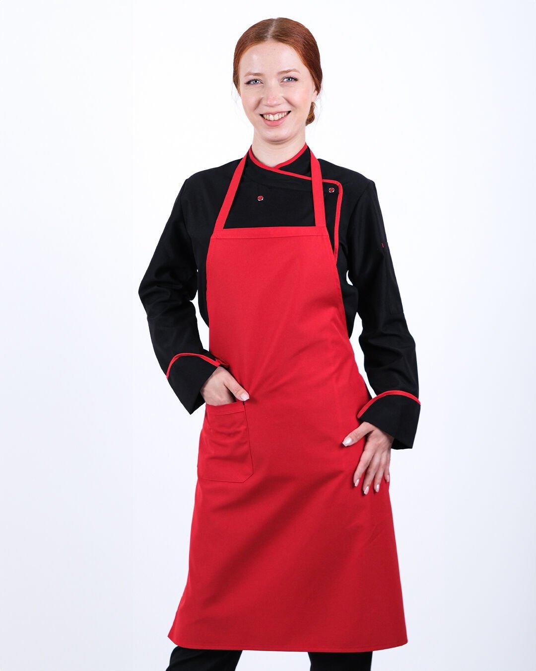 Kırmızı Alpaka Önlük