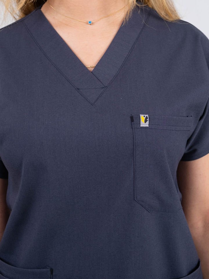 Füme Likralı Cerrahi Kol Tek Üst