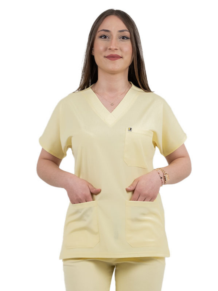 Limon Likralı Cerrahi Kol Tek Üst