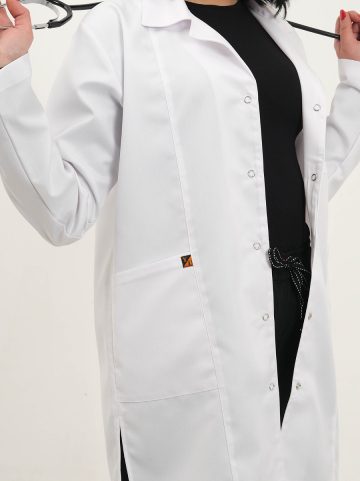 Bayan Alpaka Beyaz Önlük