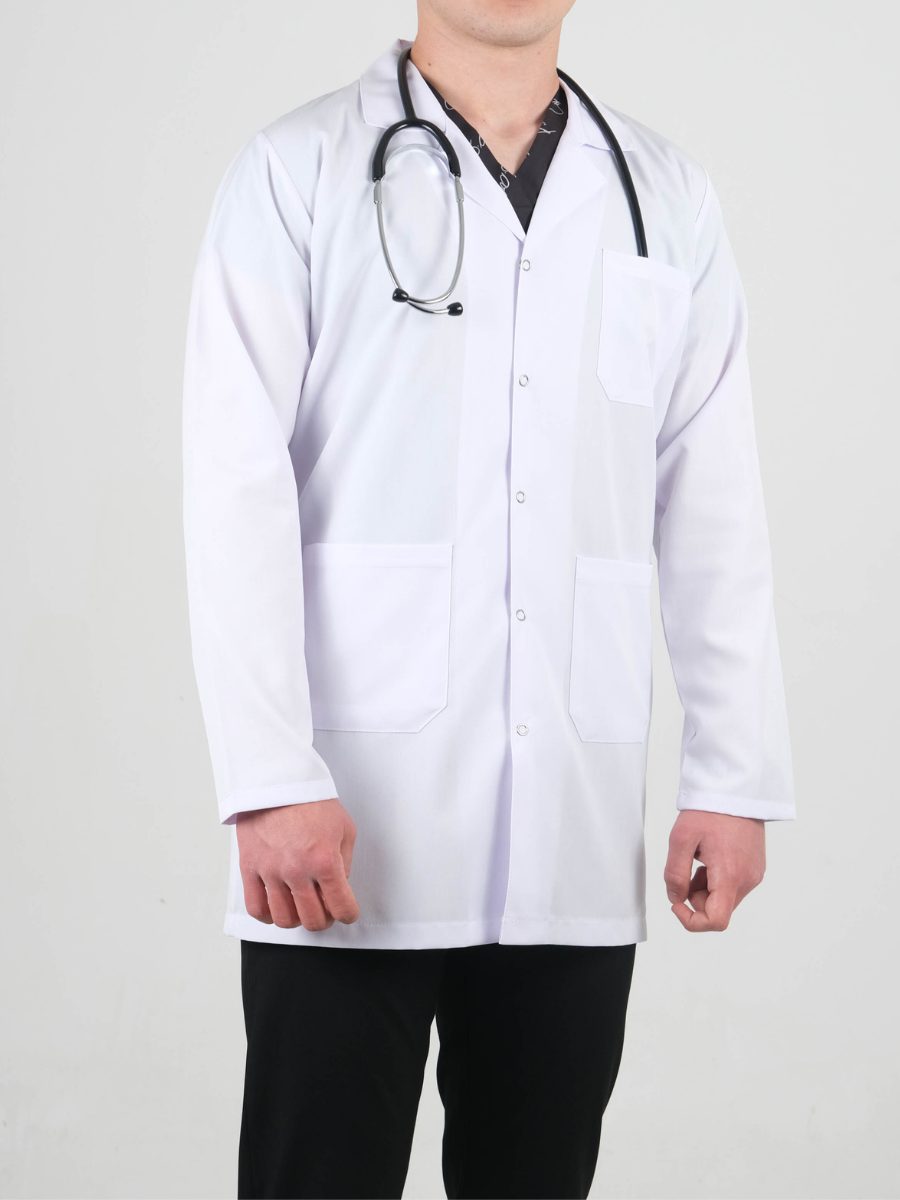 Erkek Alpaka Beyaz Önlük