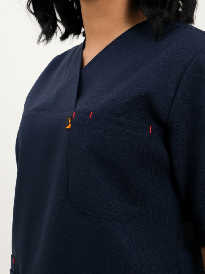 Hipo Tutmayan Kumaş ( Likrasız ) Lacivert Takma Kol Takım