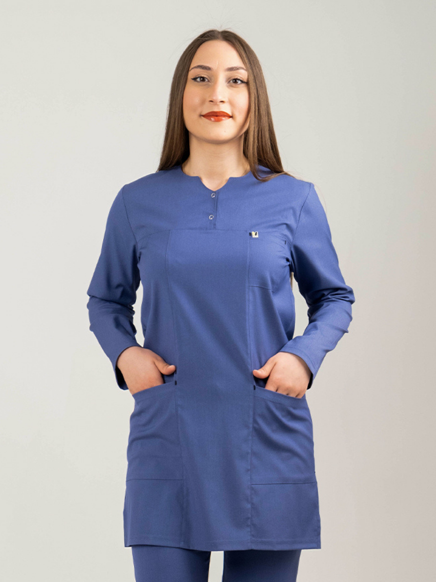 adsiz-tasarim-2024-06-25t105838-367 İndigo Tesettür Tunik Tek Üst - Görsel 1